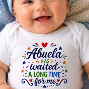 Body bébé pour Abuela qui a attendu longtemps