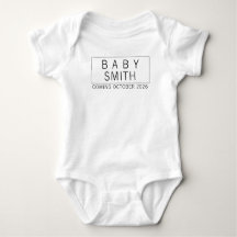 Body bébé pour annonce de naissance 
