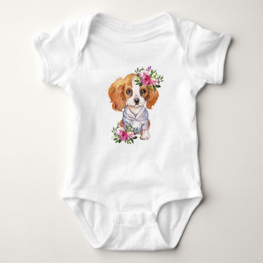 Body bébé pour chiot Cavalier King Charles (Devant)