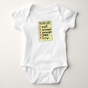 Body Bébé pour faire la liste