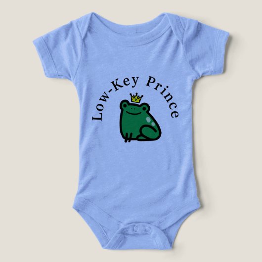 Body bébé Prince discrètement royal (Design Recto)