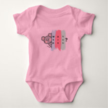 Body bébé "Qui êtes-vous?" Souris mignonne