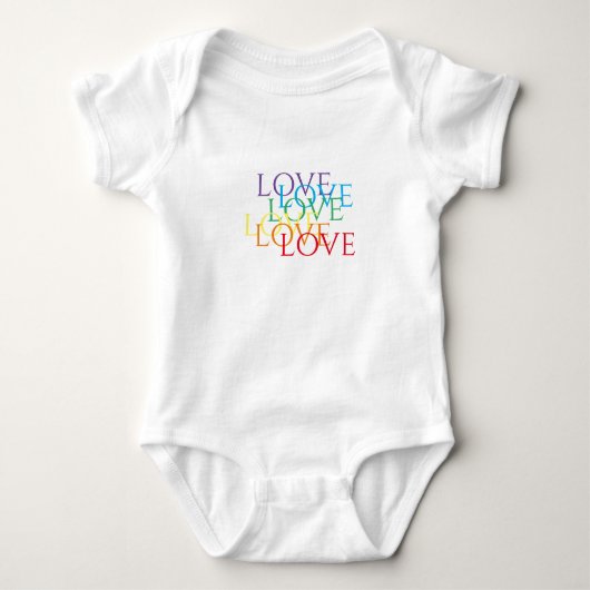 Body bébé RAINBOW LOVE (Devant)