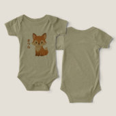 Body bébé renard mignon (Design Recto & Verso)