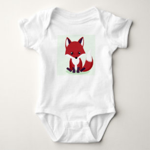 Body 🦊❤️ Bébé Renard Rouge Mignon Cadeau de la Forêt ✨
