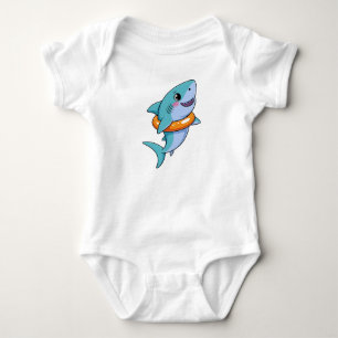 Body Bébé requin mignon avec flotteur