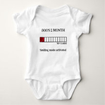 Body bébé rigolo avec étape importante en aquarell