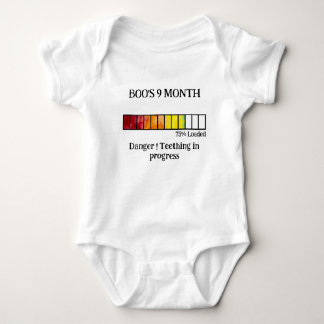 Body bébé rigolo en watercolor | 9 Mois
