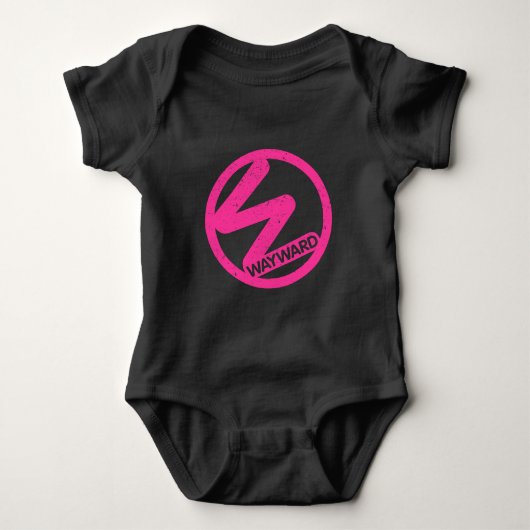 Body Bébé Romper rose Wayward Logo (Devant)