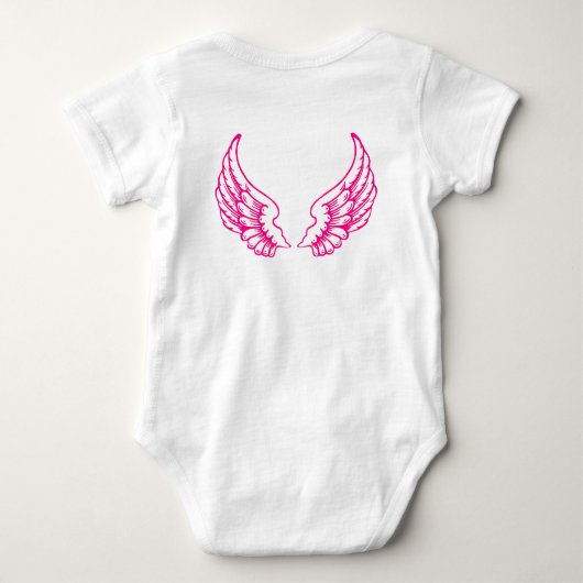 Body bébé rose ailes d'ange (Dos)