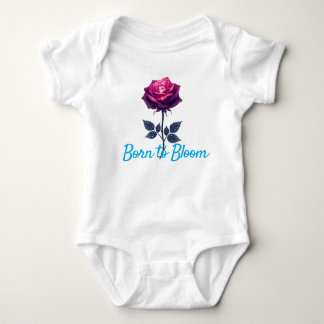 Body bébé Rose Florale – Né pour s'épanouir