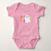 Body bébé rose Sœur Fantôme Mignonne 1 (Devant)