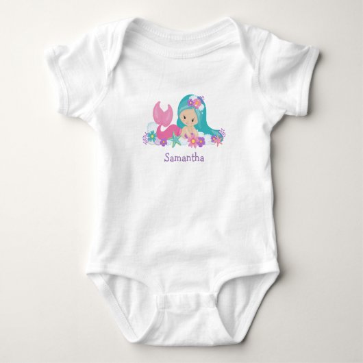 Body bébé sirène pour fête (Devant)