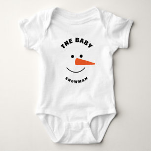 Body Bébé Snowman visage Squad correspondant costume de