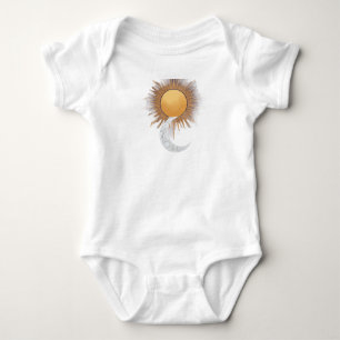 Body bébé Soleil et Lune mignon
