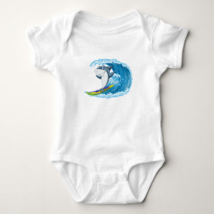 Body bébé Surfing Shark