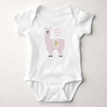 Bébé sympa rose entier Llama amusant