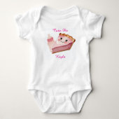 Body bébé Tarte Rose & Biberon (Devant)