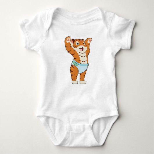 Body Bébé tigre avec sous-vêtements (Devant)