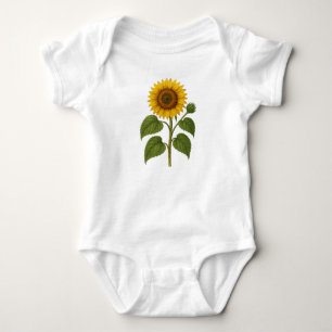 Body bébé tournesol vintage en coton
