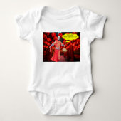 Body bébé un morceau. Bonne année chinoise. panda/ma (Devant)