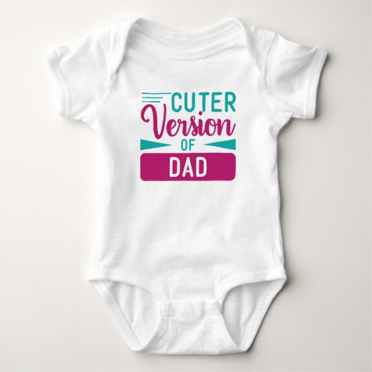Body bébé - Version plus mignonne de Papa (Devant)