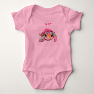 body bébé, vêtement bébé, bébé mignon, tortue mari