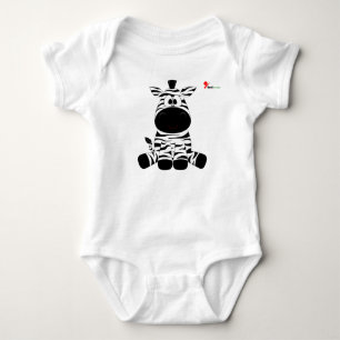 Body bébé zèbre rayé