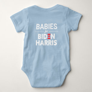 Body Bébés pour Biden Harris Texte personnalisé bleu