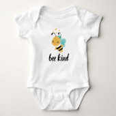 Body Bee Kind Bumblebee Coeurs Bleu Jaune (Devant)