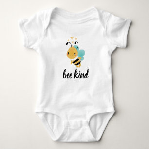 Body Bee Kind Bumblebee Coeurs Bleu Jaune