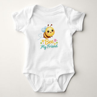 Body Bee My Friend Baby Bodysuit – Cute Smiling Bee wit