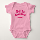 Body Bella Bambina Bodysuit rose bébé (Devant)