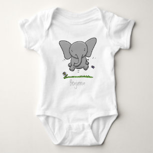Body Belle adorable dessin d'éléphant bébé