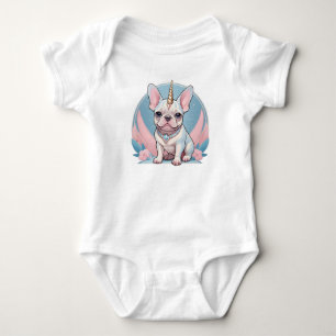 Body Belle French Bulldog Unicorn Pastel rose