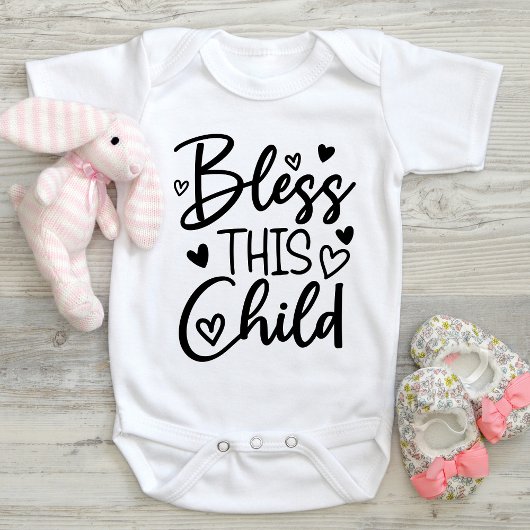 Body Bénis Cet Enfant Chrétien Bébé Bodysuit Kid Chemis
