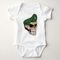 Beret vert crâne