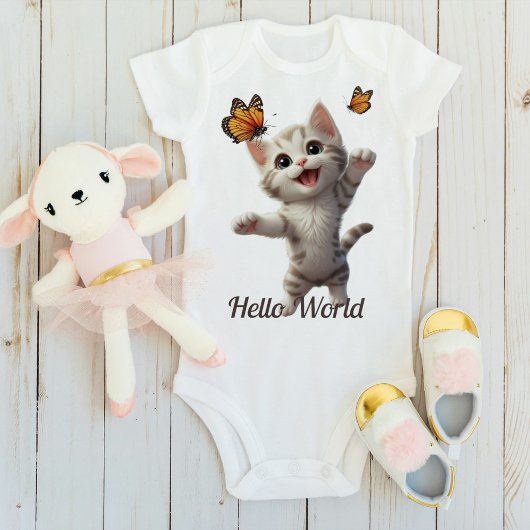 Body Beurre de Kitten mignon Bonjour le monde