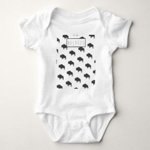 Body Biélorussie Bison Blanc Зубр Беларусь Combinaison