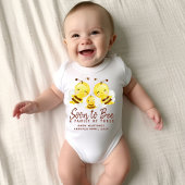 Body Bientôt la famille d'abeilles de trois Faire-part 