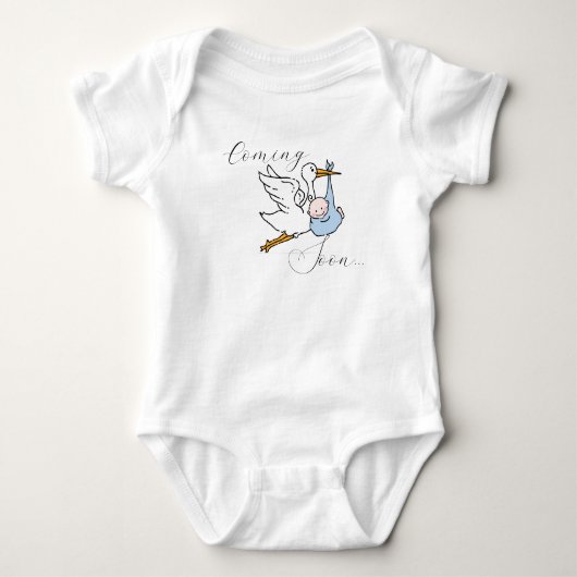 Body Bientôt un bébé - Oiseau mignon et bébé - Texte sc (Devant)
