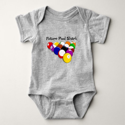 Body Billiard Balls Design Bodysuit bébé (Devant)
