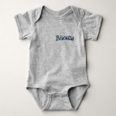 Body Biscotto / Petit Biscuit Bodysuit Gris pour bébé (Devant)