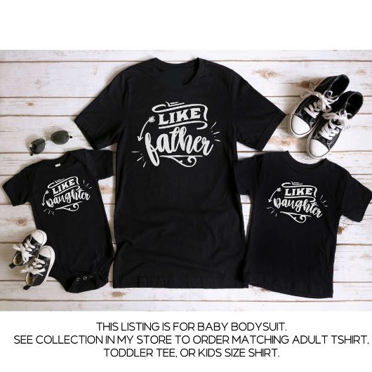 Body Black Daddy et moi à jumeler père fille