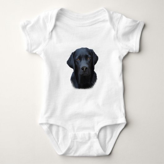 Body Black Labrador Dog Water Couleur Art Peinture (Devant)