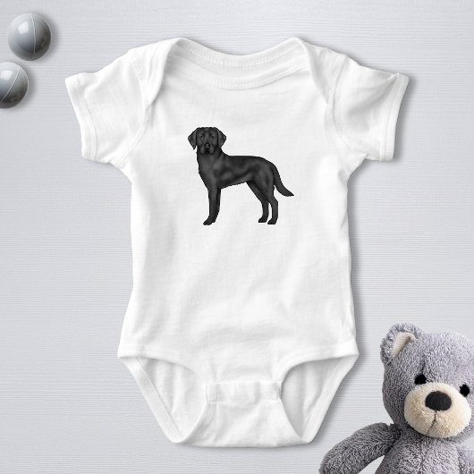 Body Black Labrador Retriever Adorable dessin de chien