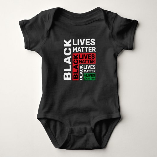 Body Black Lives Matt BLM Red Green Typographie (Devant)