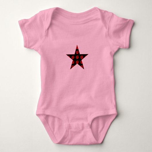 Body Black & Red Star des baisers (Devant)