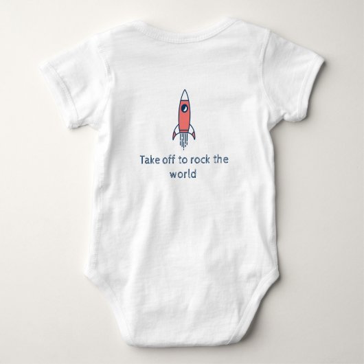 Body Blanc de Retro Rocket (Dos)