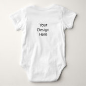 Body blanc en jersey pour bébé (Dos)